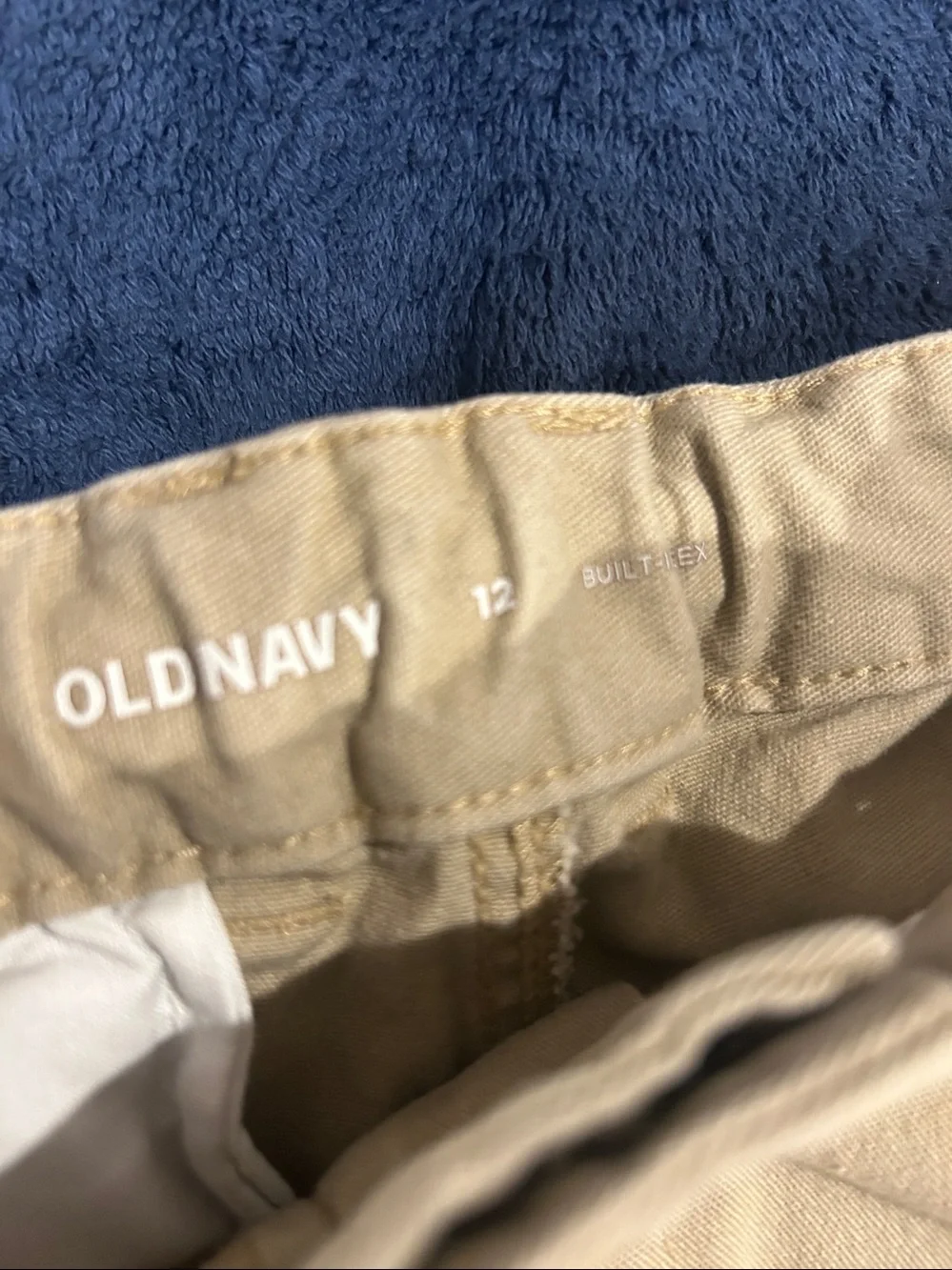 Old Navy Boys Tan Flat-Front Cotton Shorts